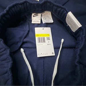 NIKE SPORTSWEAR CLUB FLEECE SHORTS BLUE/WHITE TRAINING SWOOSH COTTON ADULT MENS